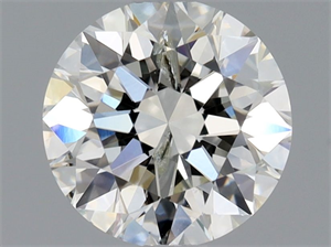 Picture of Natural Diamond 1.02 Carats, Round with Excellent Cut, G Color, SI2 Clarity and Certified by IGI
