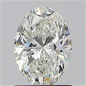 Diamante Natural 1.05 quilates, Ovalado , Color H, claridad VVS2 y certificado GIA