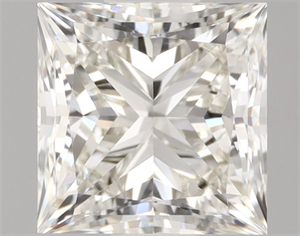 Picture of Natural Diamond 1.50 Carats, Princess with  Cut, L Color, VVS1 Clarity and Certified by GIA