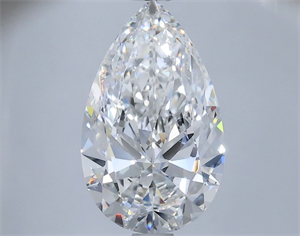 Picture of Natural Diamond 2.08 Carats, Pear with  Cut, F Color, VS2 Clarity and Certified by GIA