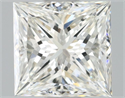Natural Diamond 0.71 Carats, Princess with  Cut, J Color, VS2 Clarity and Certified by GIA