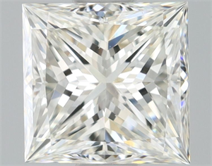 Picture of Natural Diamond 0.71 Carats, Princess with  Cut, J Color, VS2 Clarity and Certified by GIA
