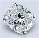 Natural Diamond 3.01 Carats, Cushion with  Cut, G Color, VS2 Clarity and Certified by GIA