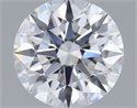 Lab Grown Diamond 1.03 Carats, Round with Ideal Cut, D Color, VVS2 Clarity and Certified by IGI