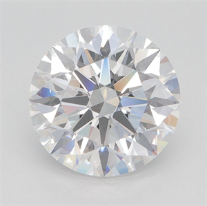Picture of Lab Grown Diamond 3.26 Carats, Round with Excellent Cut, D Color, VVS1 Clarity and Certified by GIA