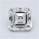 Diamante Natural 1.50 quilates, Asscher , Color D, claridad VS1 y certificado GIA