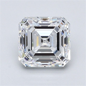 Foto Diamante Natural 1.50 quilates, Asscher , Color D, claridad VS1 y certificado GIA de