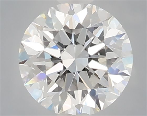 Picture of Lab Grown Diamond 1.08 Carats, Round with Excellent Cut, D Color, VVS2 Clarity and Certified by IGI