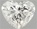 Natural Diamond 0.47 Carats, Heart with  Cut, I Color, IF Clarity and Certified by GIA