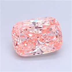 Picture of Lab Grown Diamond 1.51 Carats, CUSHION MODIFIED with  Cut, Fancy Intense Pink Color, VS1 Clarity and Certified by IGI