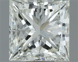 Picture of Natural Diamond 0.90 Carats, Princess with  Cut, J Color, VVS1 Clarity and Certified by IGI