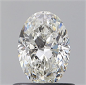 Natural Diamond 0.60 Carats, Oval with  Cut, G Color, VS1 Clarity and Certified by GIA