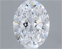 Diamante Natural 0.53 quilates, Ovalado , Color D, claridad VVS2 y certificado GIA
