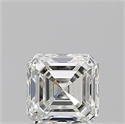 Natural Diamond 0.91 Carats, Asscher with  Cut, J Color, VS2 Clarity and Certified by GIA