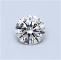 0.50 Carats, Round Diamond with Excellent Cut, J Color, SI2 Clarity and Certified by GIA