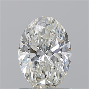 Picture of Natural Diamond 1.01 Carats, Oval with  Cut, I Color, VS1 Clarity and Certified by GIA