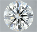 Natural Diamond 3.13 Carats, Round with Excellent Cut, I Color, VS2 Clarity and Certified by IGI