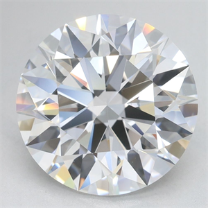 Picture of Lab Grown Diamond 4.22 Carats, Round with Excellent Cut, D Color, VVS1 Clarity and Certified by GIA