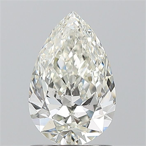 Picture of Natural Diamond 1.00 Carats, Pear with  Cut, H Color, VS2 Clarity and Certified by IGI