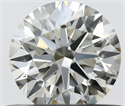 Natural Diamond 0.53 Carats, Round with Excellent Cut, J Color, VVS1 Clarity and Certified by IGI