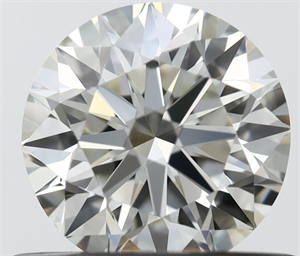 Picture of Natural Diamond 0.53 Carats, Round with Excellent Cut, J Color, VVS1 Clarity and Certified by IGI