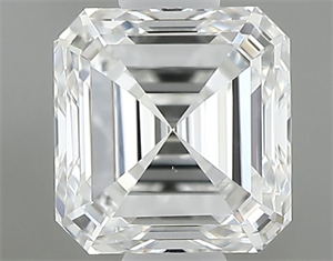Picture of Natural Diamond 0.61 Carats, Asscher with  Cut, F Color, VS1 Clarity and Certified by GIA