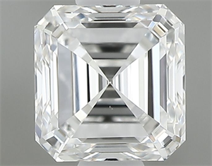 Picture of Natural Diamond 0.61 Carats, Asscher with  Cut, F Color, VS1 Clarity and Certified by GIA