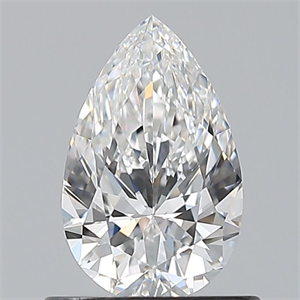 Picture of Natural Diamond 0.70 Carats, Pear with  Cut, E Color, VVS1 Clarity and Certified by GIA