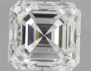 Foto Diamante Natural 1.50 quilates, Esmeralda , Color H, claridad VVS1 y certificado HRD de
