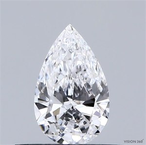 Picture of Natural Diamond 0.32 Carats, Pear with  Cut, D Color, VS1 Clarity and Certified by GIA