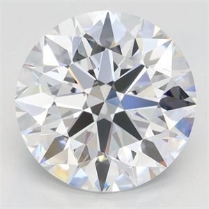 Picture of Lab Grown Diamond 2.99 Carats, Round with Excellent Cut, D Color, VVS1 Clarity and Certified by GIA