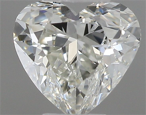 Picture of Natural Diamond 0.40 Carats, Heart with  Cut, H Color, VVS2 Clarity and Certified by IGI