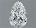 Diamante Natural 0.70 quilates, De pera , Color F, claridad VVS1 y certificado GIA