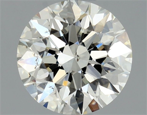 Picture of Natural Diamond 0.88 Carats, Round with Excellent Cut, J Color, SI1 Clarity and Certified by GIA