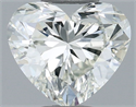 Natural Diamond 0.51 Carats, Heart with  Cut, J Color, SI2 Clarity and Certified by GIA