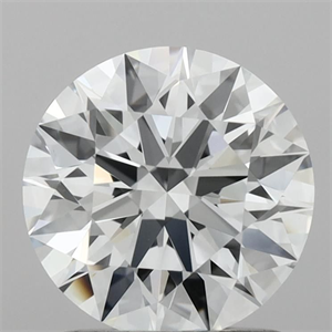 Picture of Lab Grown Diamond 1.40 Carats, Round with Ideal Cut, F Color, VVS2 Clarity and Certified by IGI