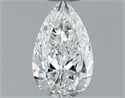 Diamante Natural 0.50 quilates, De pera , Color G, claridad SI1 y certificado GIA