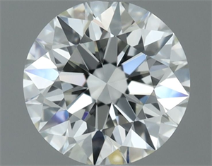 Picture of Natural Diamond 0.50 Carats, Round with Excellent Cut, H Color, VVS1 Clarity and Certified by IGI
