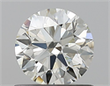 Natural Diamond 0.70 Carats, Round with Excellent Cut, L Color, VVS1 Clarity and Certified by GIA