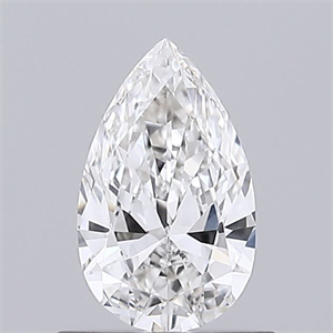 Picture of Natural Diamond 0.50 Carats, Pear with  Cut, G Color, VVS2 Clarity and Certified by GIA