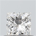 Diamante Natural 0.42 quilates, Princesa , Color F, claridad IF y certificado GIA