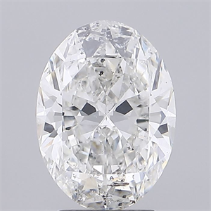Picture of Natural Diamond 3.01 Carats, Oval with  Cut, G Color, I1 Clarity and Certified by GIA