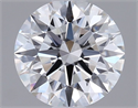 Lab Grown Diamond 1.01 Carats, Round with Ideal Cut, D Color, VS1 Clarity and Certified by IGI