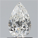 Diamante Natural 0.78 quilates, De pera , Color G, claridad VVS2 y certificado GIA