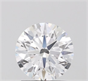 Lab Grown Diamond 1.09 Carats, Round with Ideal Cut, D Color, VVS2 Clarity and Certified by IGI