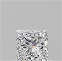 Natural Diamond 0.50 Carats, Princess with  Cut, D Color, VS1 Clarity and Certified by GIA