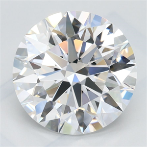 Picture of Lab Grown Diamond 2.69 Carats, Round with Ideal Cut, D Color, IF Clarity and Certified by IGI