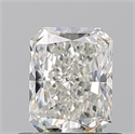 Natural Diamond 0.71 Carats, Radiant with  Cut, I Color, VVS1 Clarity and Certified by GIA