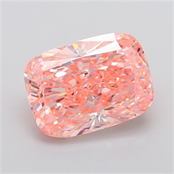 Picture of Lab Grown Diamond 6.95 Carats, CUSHION MODIFIED with  Cut, Fancy Vivid Pink Color, VS2 Clarity and Certified by IGI