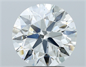 Natural Diamond 2.43 Carats, Round with Excellent Cut, I Color, SI1 Clarity and Certified by GIA
